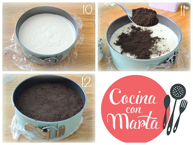 Tarta Oreo, receta casera, fácil y rápida. Cocina con Marta. 