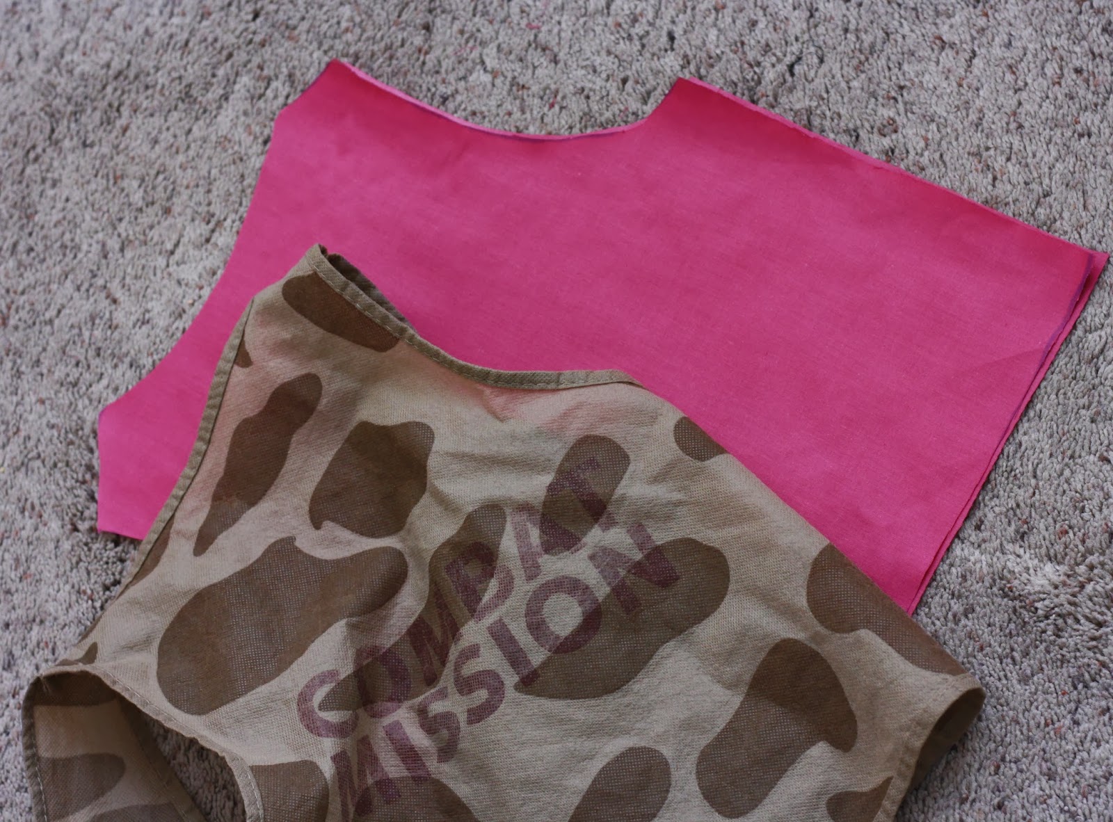 I traced the back of the vest.