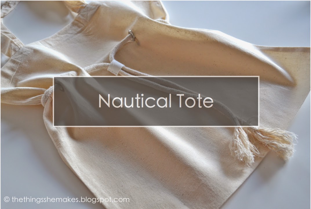 How To Make a Nautical Rope Eyelet Tote The Things She Makes