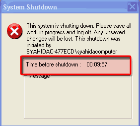 schedule shutdown computer
