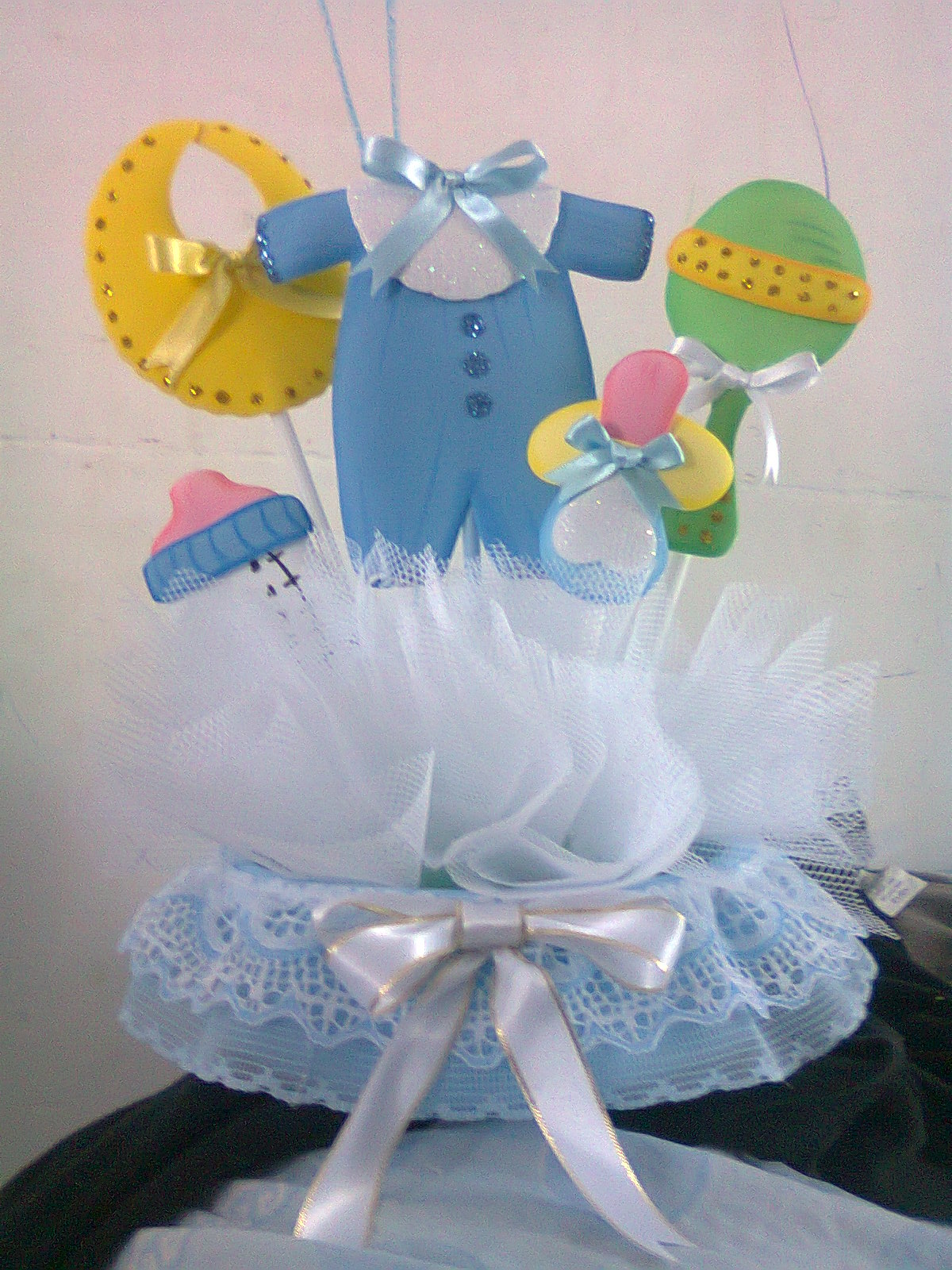 Todo Foami: Centro de mesa para Baby Shower Niño