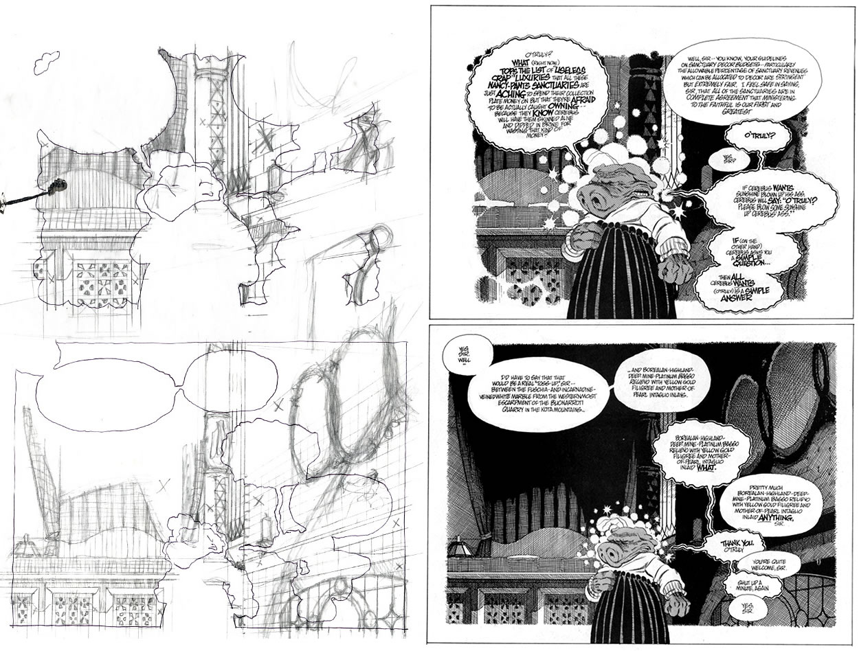 A MOMENT OF CEREBUS Gerhard Preliminary Drawings