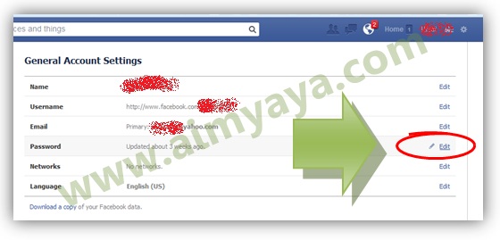 Mengatur General Account Settings di facebook Gambar: Mengatur General Account Settings di facebook