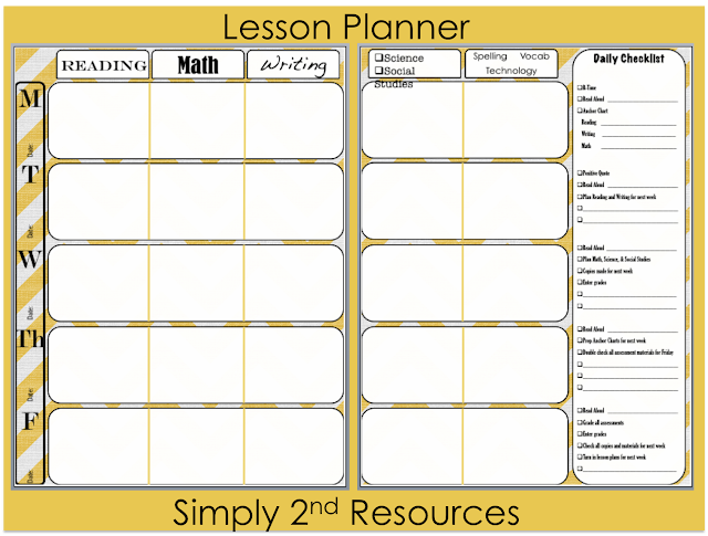 teachers daily schedule template