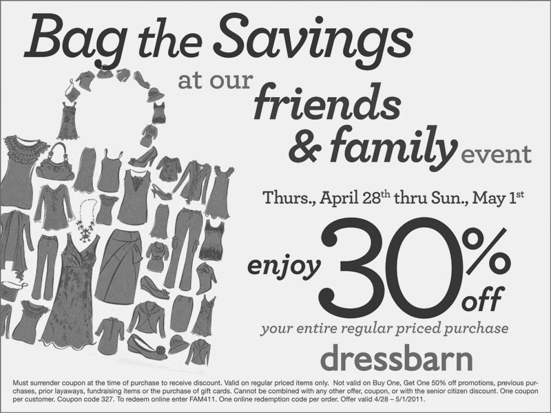 Dress barn coupon code