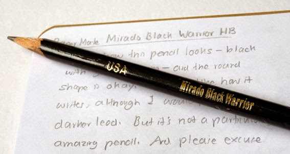 A Penchant For Paper Pencil Review Papermate Mirado Black Warrior Hb