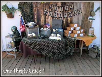 Birthday Party Ideas Army Military Pinata Boys Camo Themed