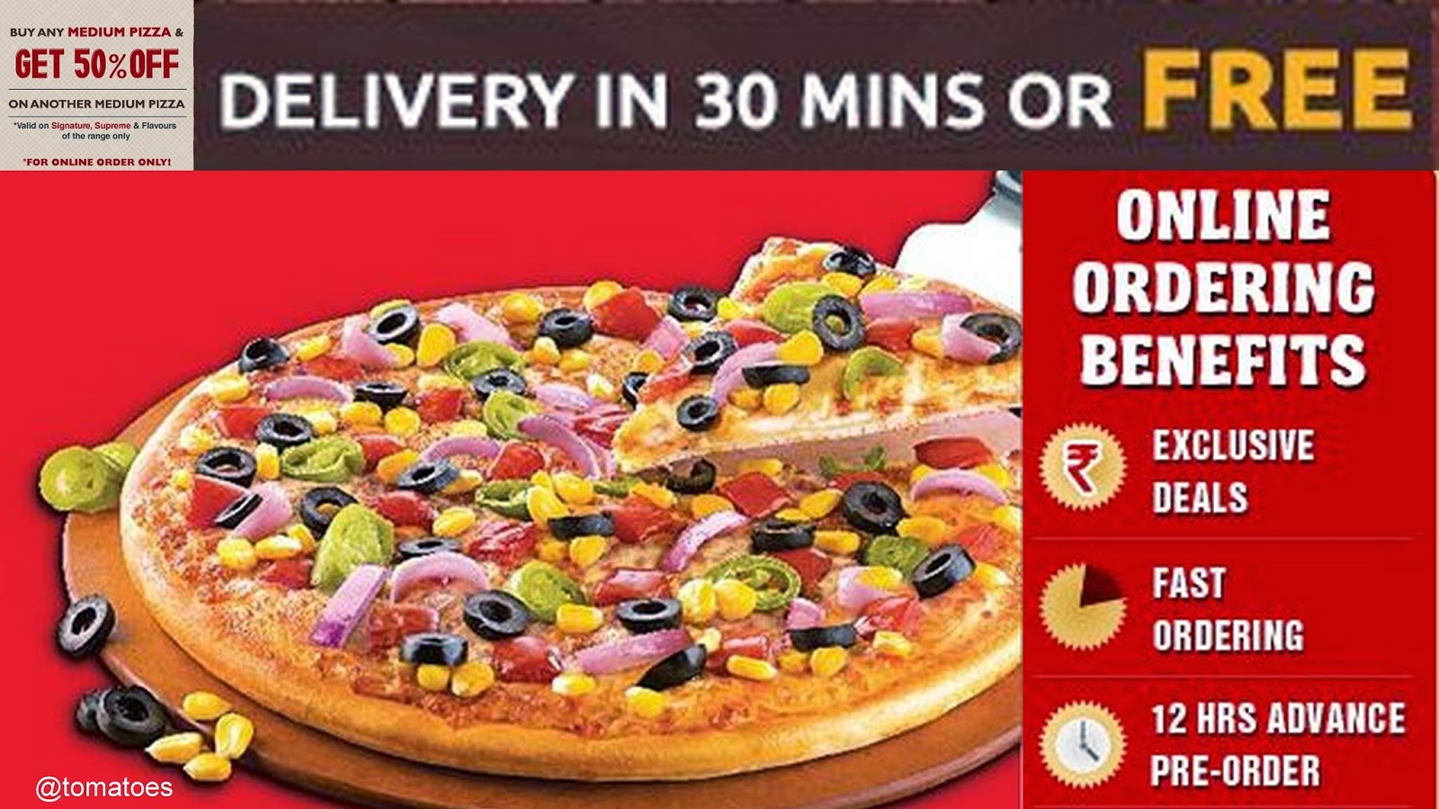 pizza hut tip online
