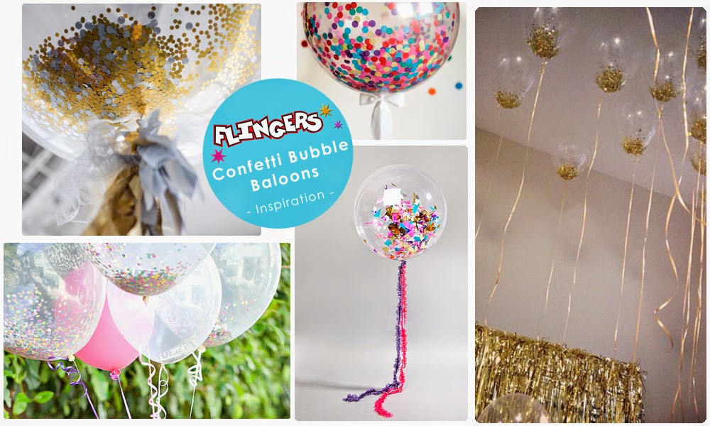 Flingers Party Shop Blog Confetti Bubble Balloon Ideas