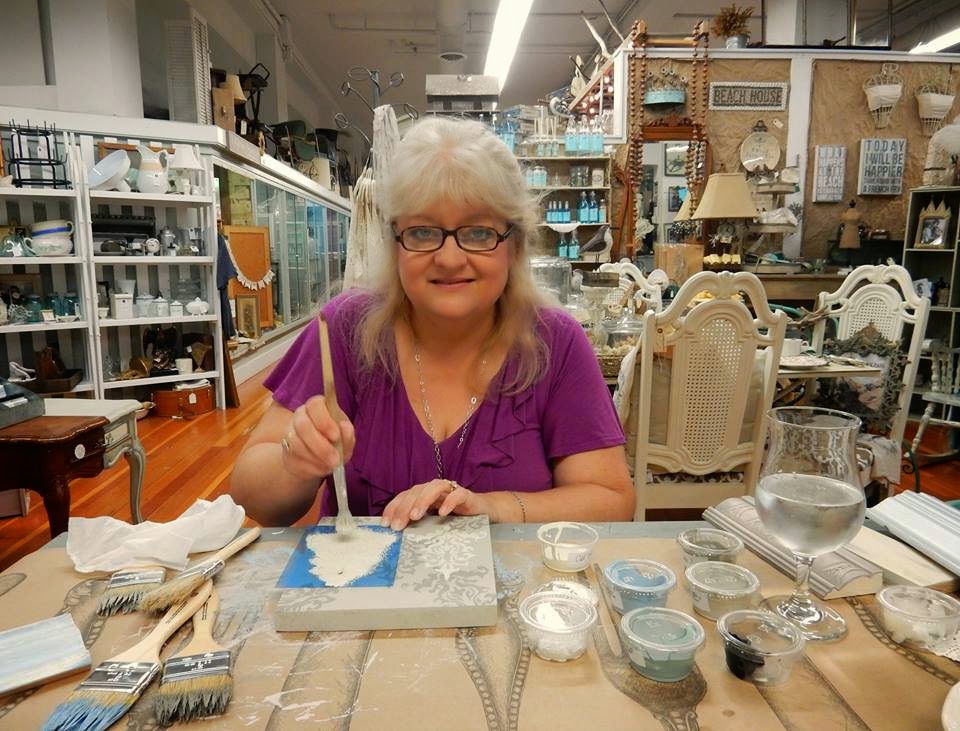 For the love of white Learning Chalk Paint Techniques and Beach Fun