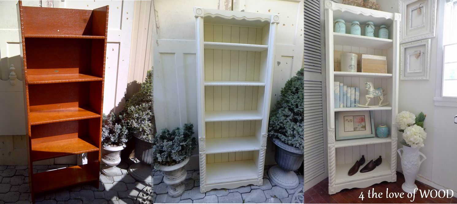4 the love of wood DRESSING UP SHELVING tall white display shelf