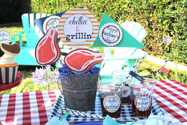 LAURA'S little PARTY: Father's Day BBQ Ideas + Free printables