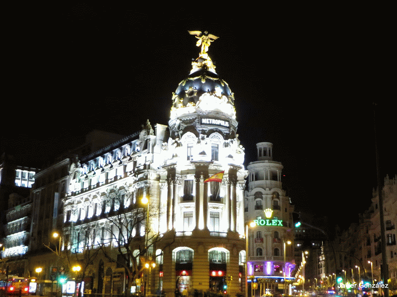 Edificio Metropolis en la Gran Vía de Madrid