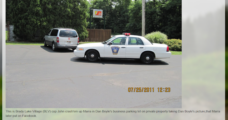 The new Brady Lake Village police chief John Crash'em Marra can at least use a camera.