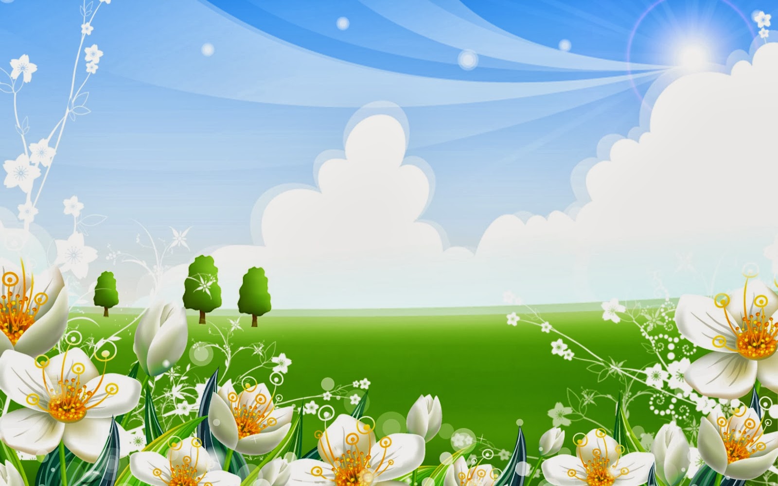 Wallpaper Desk : Cartoon Garden Stock PhotosWallpaper Desk