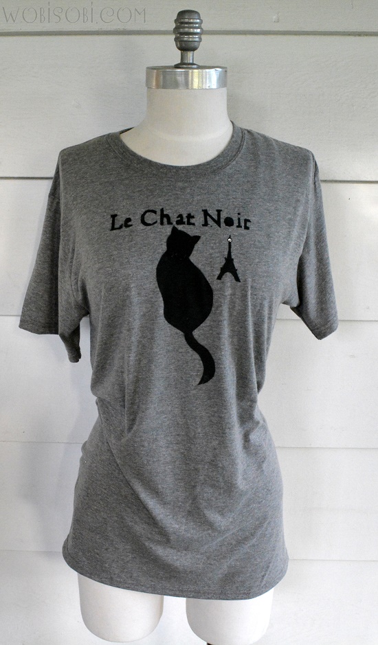 WobiSobi The Black Cat TShirt DIY