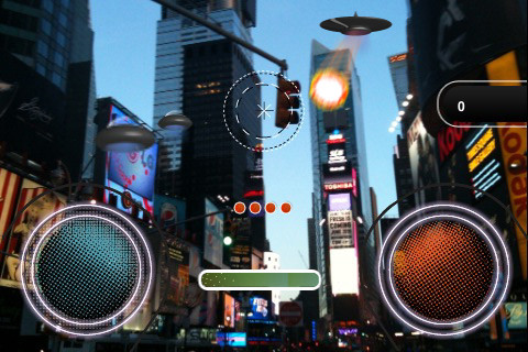 ar invaders iphone app of Augmented Reality