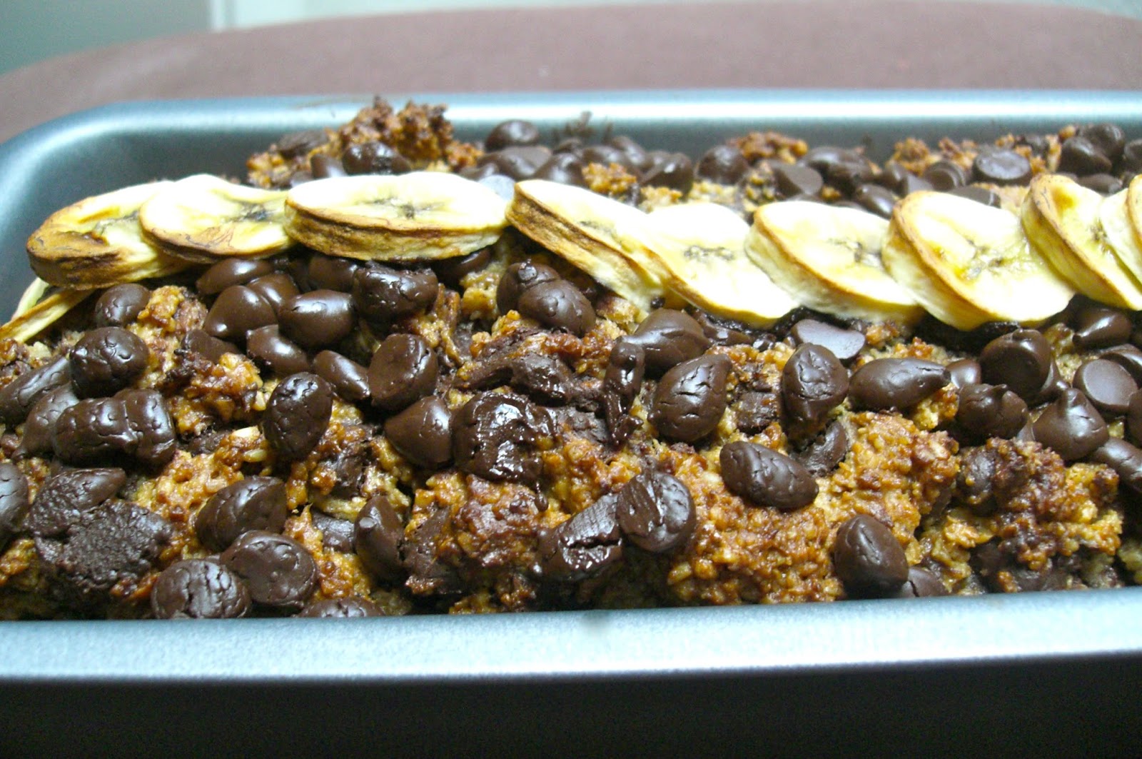 Chocolate Chip Peanut Butter Oatmeal Banana Bread