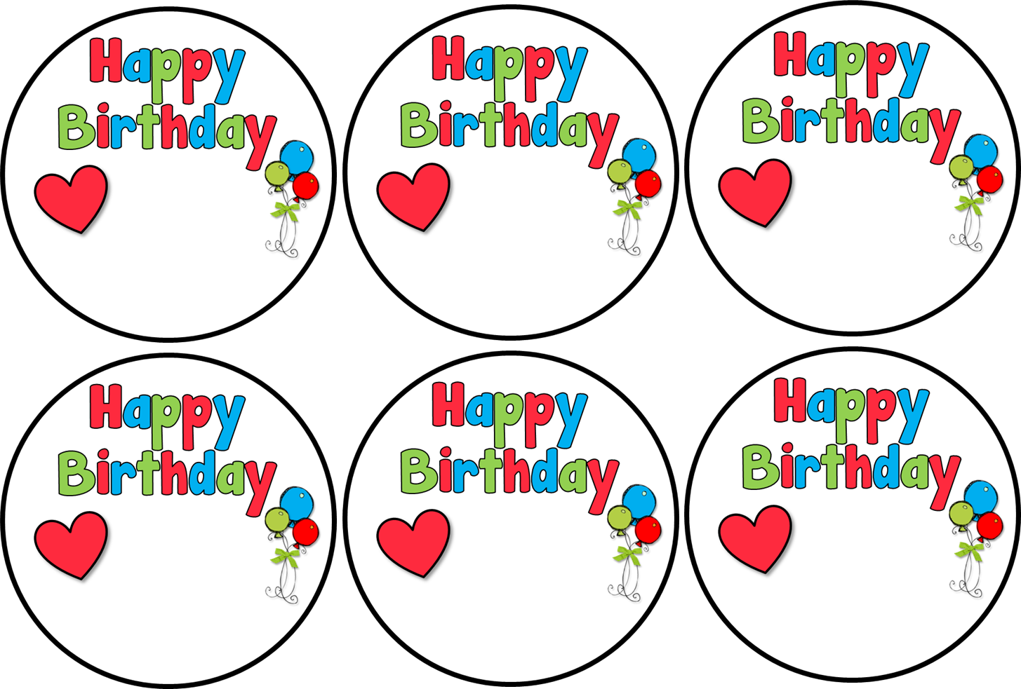 Birthday Labels Template Free And Of Course Some Thank