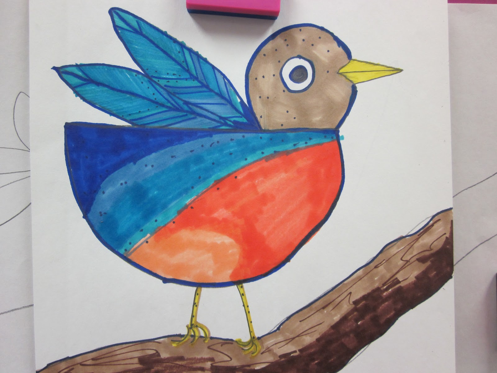 The Lenkerville Art Room: Wednesday works - Drawing with 1st grade