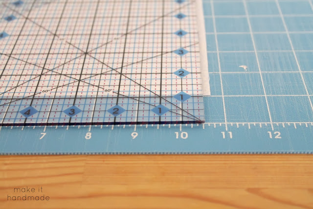 Learn to square a quilt block using any ruler and a cutting mat. No special square rulers needed! 