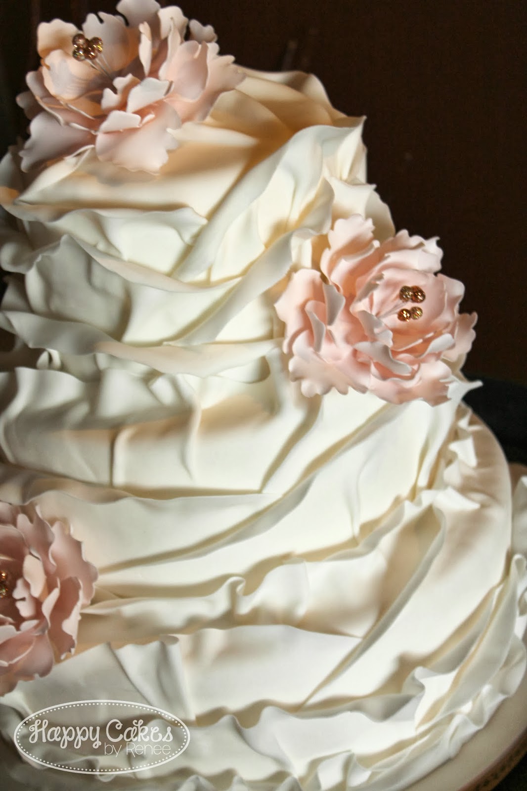 Happy Cakes Bakes Ruffled Petal Cake!