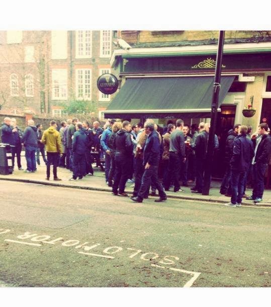 Football Hooligan Pictures Leeds at QPR 1 March 2014