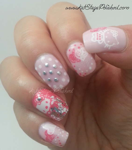 Hello Kitty nail art