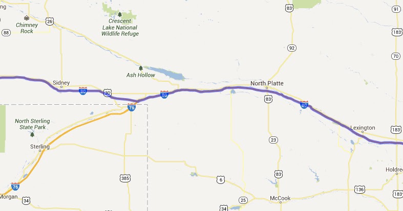 The Lincoln Highway Adventure of 2013: Day #6 Laramie, WY to Kearney, NE