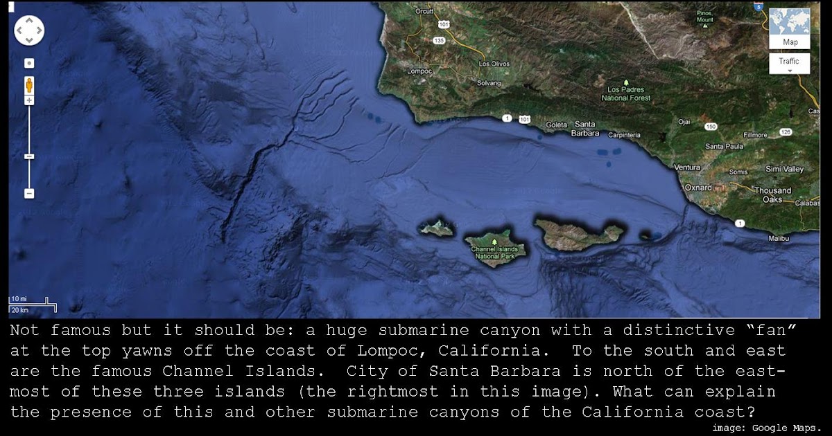 The Mathisen Corollary The submarine canyons of California's Central Coast