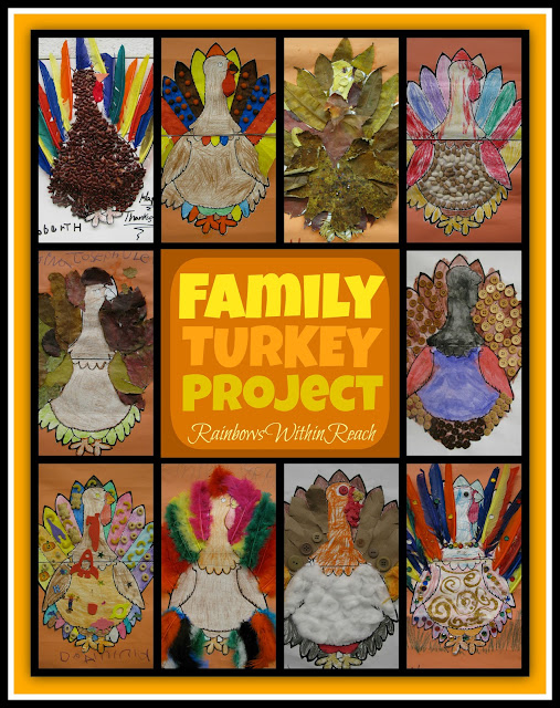 photo of: Family Turkey ART Projects via RainbowsWithinReach