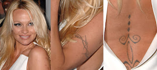 Pamela Anderson Tattoos - Female Celebrity Tattoo Ideas