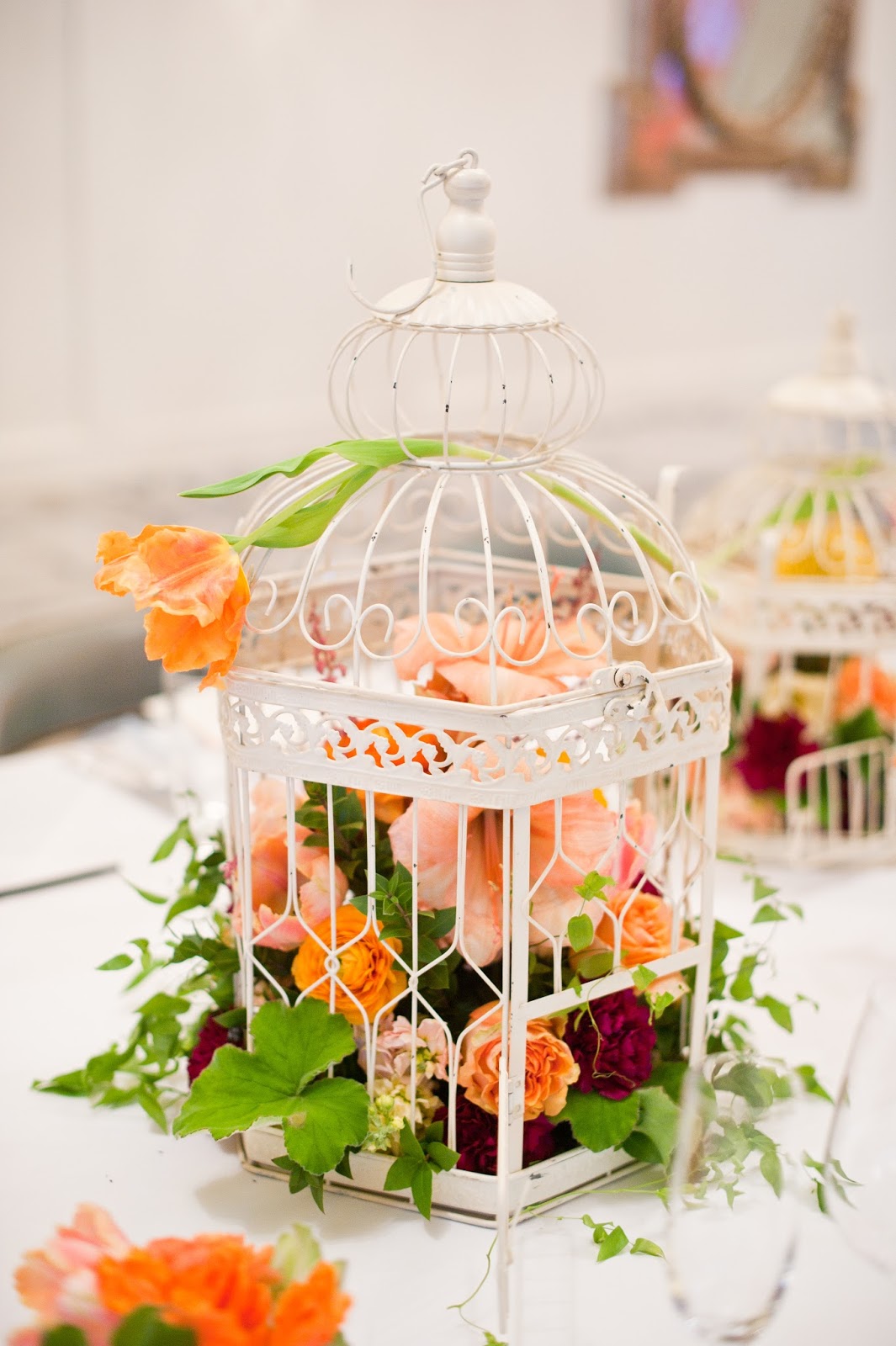 Vintage Bird Cage Centerpiece : Pretty summer wedding centerpiece ideas stuff