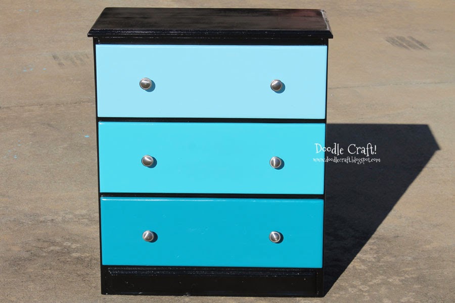 Aqua Ombre Chest Of Drawers