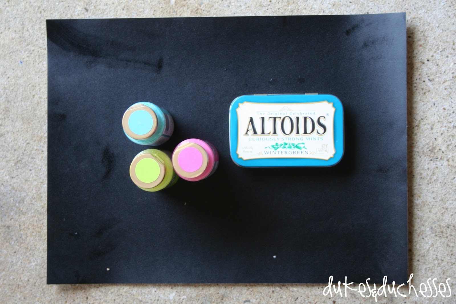 Upcycled OntheGo Chalkboard Box Dukes and Duchesses