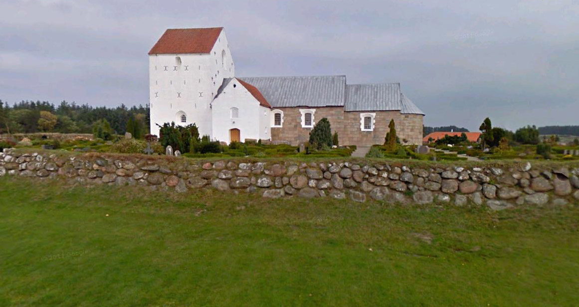 Church and Manor in Denmark Hune church / Hune kirke, Hvetbo herred