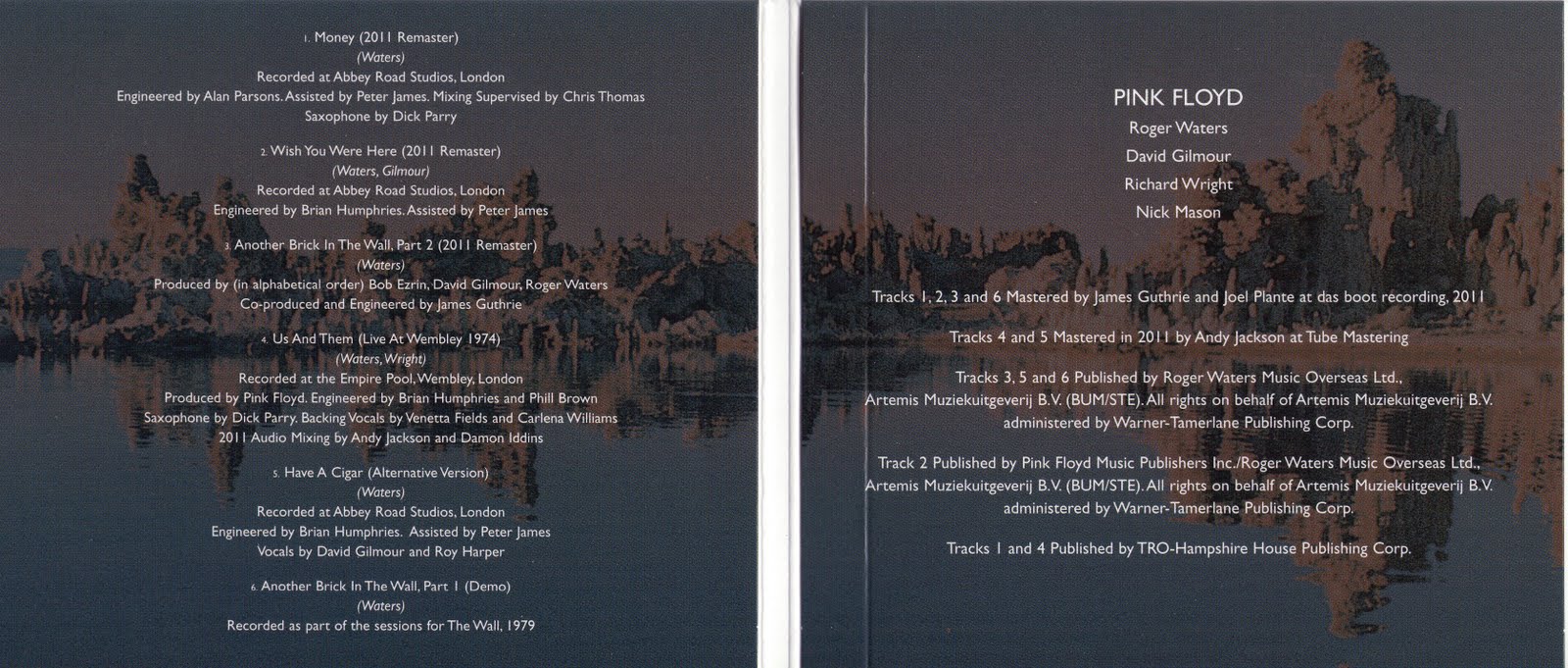 The Dark Side Of The Moon 2011 - Remaster 2011