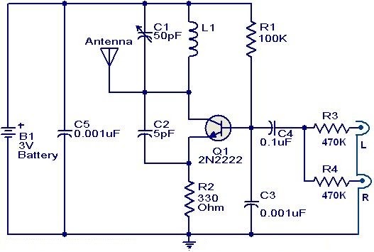 FM Transmitter circuit using 2N2222 |AUDIO AMPLIFIER ... guitar wiring diagrams stereo 