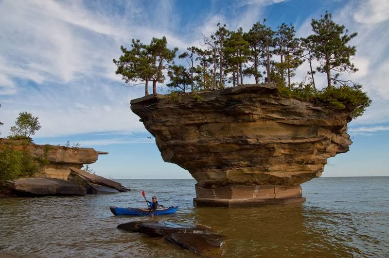 Turnip Rock Port Austin, Michigan Never Ever Seen Before