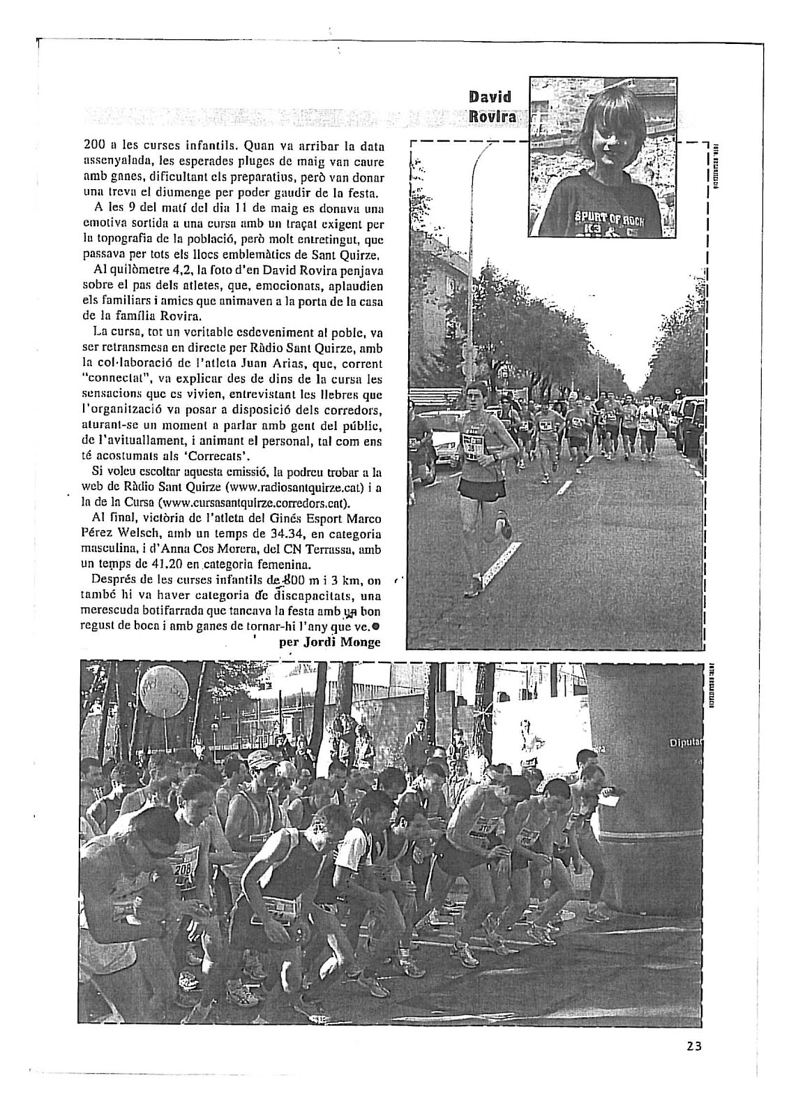 Publicat a Revista MARATHON