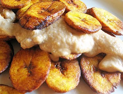 Sweet Fried Plantains and Coconut-Peanut Butter Sauce