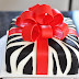 Zebra Present Cake