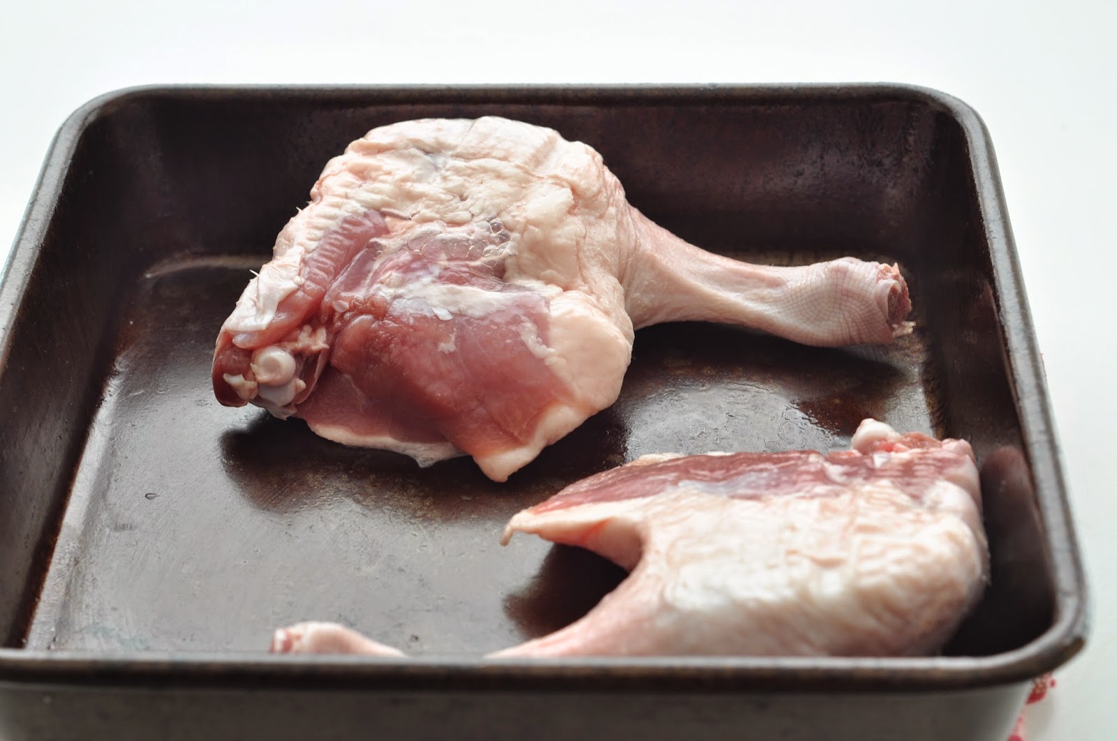 Simple Food Duck Legs with Red Wine and Plum Sauce