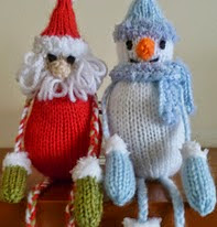 http://www.ravelry.com/patterns/library/santa-and-snowman-bead-legs