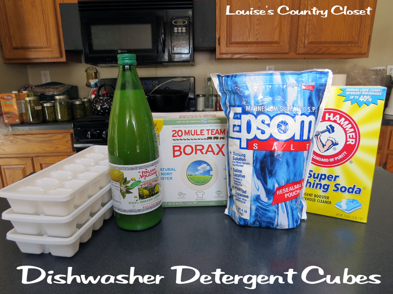 I Love To Live Naturally How To Make Dishwasher Cubes