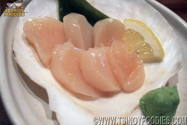 scallop sashimi