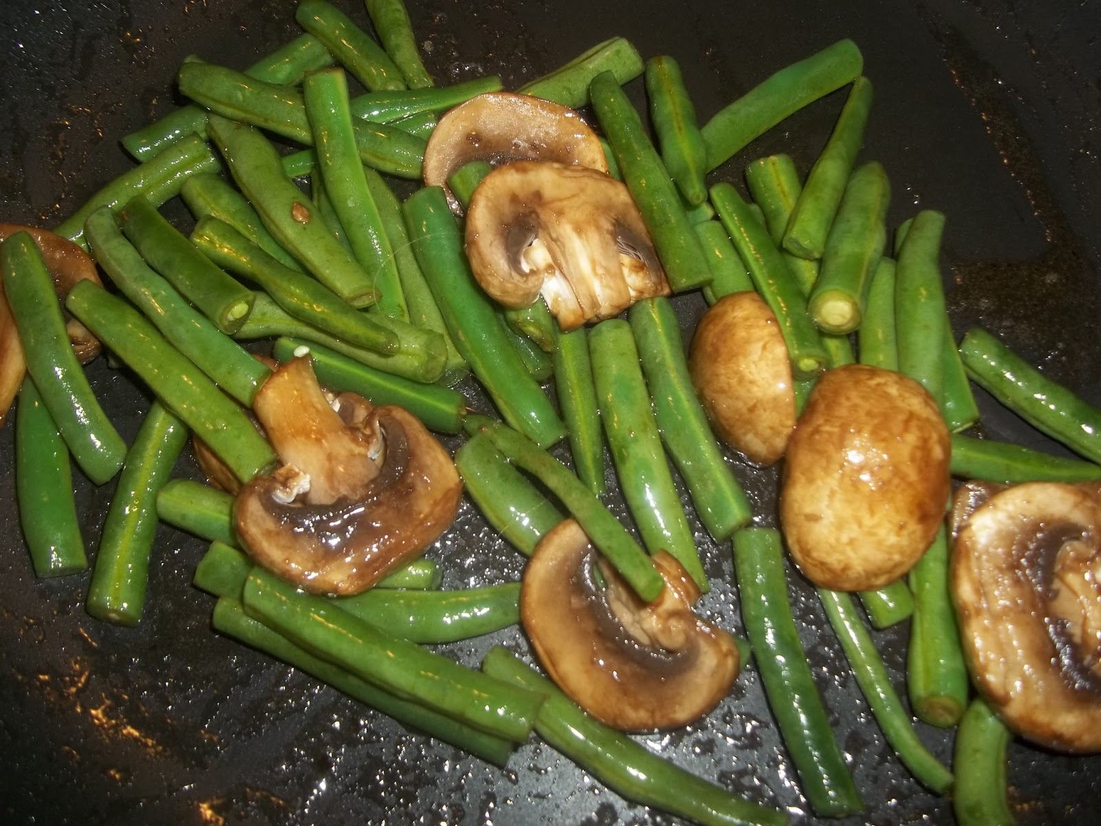 Adventures in Life with Great Food Sauteed Green Beans and Mushrooms