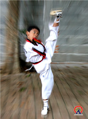 Taekwondo-in M.Arrasyid in action
