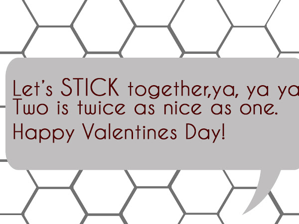 Let's STICK Together - Free Valentine Printable
