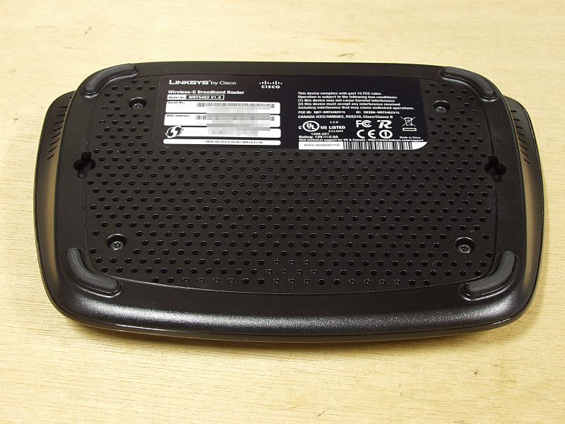 電算機孝行: LINKSYS WRT54G2 V1.5 を入手
